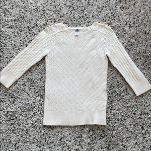 GAP Winter White Cable Knit Sweater
